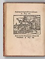 Biblicae Historiae, Artificiosissimis picturis effigiatae Per Sebaldum Behem Pictorem Francoforten/ Biblische Historien Künstlich fürgemalet. Durch den wolberümten Sebald Behem/ Malern zu Franckfurt, Sebald Beham (German, Nuremberg 1500–1550 Frankfurt), Woodcut