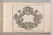Design for a Cartouche, Plate 2 from 'Neü inventierte sehr dienstiche Schilde oder Cartouches', Jeremias Wachsmuth German, Etching