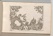 Design for a Ceiling Decoration, Plate 3 from 'Unterschiedliche neu inventierte Deken oder Plafond', Jeremias Wachsmuth German, Etching