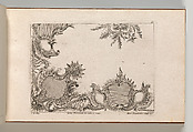 Design for a Ceiling Decoration, Plate 4 from 'Unterschiedliche neu inventierte Deken oder Plafond', Jeremias Wachsmuth German, Etching