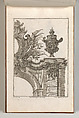 Suggestion for the Decoration of Top Right Side of Portal, Plate 3 from 'Allerneueste Façon von Auszierungen zu Portalen', Jeremias Wachsmuth German, Etching