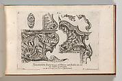 Suggestion for the Decoration of the Lower and Top Right of a Frame, Plate 1 from: 'Unterschidliche Auszierungen zu Thüren und Fenster, etc. etc. sehr nutzlich zu gebrauchen', Jeremias Wachsmuth German, Etching