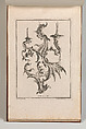 Design for a Two-Armed Candelabra, Plate 4 from an Untitled Series of Designs for Suspended Candelabra, Carl Pier  German, Etching