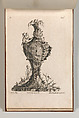 Design for a large Vase representing 'Earth', Plate 3 from: 'Neu inventierte Vasi auf die neueste manier', Jacob Gottlieb Thelot Central European, Etching