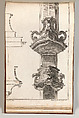 Design for a Pulpit, Plate 2 from an Untitled Series of Pulpit Designs, Martin Engelbrecht German, Etching