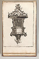 Design for a Pulpit, Plate 1 from an Untitled Series of Pulpit Designs, Carl Pier  German, Etching