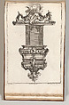 Design for a Pulpit, Plate 3 from an Untitled Series of Pulpit Designs, Carl Pier  German, Etching