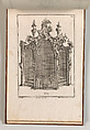 Design for a Confessional, Plate 1 from an Untitled Series of Designs for Confessionals, Carl Pier  German, Etching