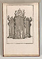 Design for a Confessional, Plate 3 from an Untitled Series of Designs for Confessionals, Carl Pier  German, Etching