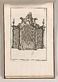 Design for a Confessional, Plate 4 from an Untitled Series of Designs for Confessionals, Carl Pier  German, Etching