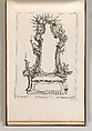 Design for an Altar, Plate 4 from an Untitled Series of Designs for Altars, Jacob Gottlieb Thelot Central European, Etching
