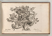Design for a Cartouche, Plate 6 from 'Neu Inventierte auf die artigste Facon Sehr nutzliche Schild.', Johannes Rumpp  Central European, Etching