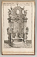 Design for a Monumental Altar, Plate a from 'Unterschiedliche Neu Inventierte Altäre mit darzu gehörigen Profillen u. Grundrißen.', Johann Michael Leüchte  German, Etching