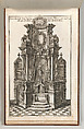 Design for a Monumental Altar, Plate c from 'Unterschiedliche Neu Inventierte Altäre mit darzu gehörigen Profillen u. Grundrißen.', Georg Gottfried Winckler  German, Etching