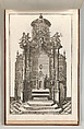 Design for a Monumental Altar, Plate d from 'Unterschiedliche Neu Inventierte Altäre mit darzu gehörigen Profillen u. Grundrißen.', Georg Gottfried Winckler  German, Etching