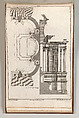 Floorplan and Side View of an Altar, Plate e (2) from 'Unterschiedliche Neu Inventierte Altäre mit darzu gehörigen Profillen u. Grundrißen.', Johann Michael Leüchte  German, Etching
