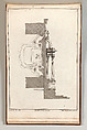 Floorplan and Side View of an Altar, Plate f (2) from 'Unterschiedliche Neu Inventierte Altäre mit darzu gehörigen Profillen u. Grundrißen.', Johann Michael Leüchte  German, Etching