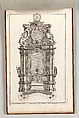 Design for a Monumental Altar, Plate L from 'Unterschiedliche Neu Inventierte Altäre mit darzu gehörigen Profillen u. Grundrißen.', Johann Michael Leüchte  German, Etching