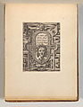 Series fof Cartouches, in: Targhe ed altri ornati di varie e capricciose invenzioni (Cartouches and other ornaments of various and capricious invention, page 34), Cornelis Bos Netherlandish, Engraving