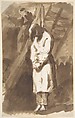 Hanged Man, Goya (Francisco de Goya y Lucientes)  Spanish, Pen and brown ink, brush and brown wash