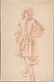 Study of a Standing Youth, Moses ter Borch  Dutch, Red chalk
