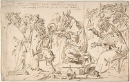 Diablerie: A Satire on the Medical Profession, Andries Both (Dutch, Utrecht ca. 1612–1641 Venice), Pen and brown ink