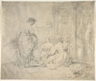 Preparation for Sacrifice, Leonaert Bramer Dutch, Graphite on vellum