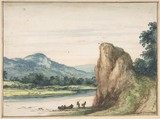 Landscape, Allart van Everdingen  Dutch, Watercolor; framing lines in pen and brown ink