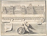 A Reconstructed View of the Palace on the Palantine Hill, Jan Goeree  Dutch, Pen and black and brown ink, brush and gray wash, over traces of red chalk, squared with black chalk
