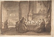 The Last Supper, Claes Moeyaert  Dutch, Pen and brown ink, brush and brown wash