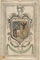 Coat of Arms Surmounted by a Plumed Helmet, Anonymous, Spanish, 18th century  Spanish, Pen and ink, brush and bodycolor, on vellum