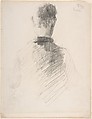 A Man in a Jacket, Seen from the Back, James Ensor Belgian, Graphite on wove paper