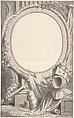 Design for an Ornamental Frame, Pieter Tanjé Dutch, Pen and gray ink, brush and gray wash