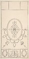 Design for a Ceiling, Robert Adam  British, Scottish, Pen and black ink, brush and gray wash