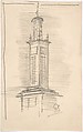 Clocktower, Sir Charles Barry  British, Graphite