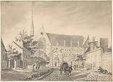 View of the Church of Passy, near Paris, Reinier Vinkeles  Dutch, Pen and black ink and black and gray wash