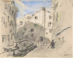 Venetian Street Scene, Hercules Brabazon Brabazon  British, Watercolor and graphite
