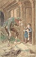 Illustration for "Little Peter: A Christmas Morality for Children of Any Age", Charles Edmund Brock  British, Watercolor over graphite with touches of gouache (bodycolor)