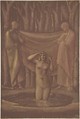 Bath of Venus, Sir Edward Burne-Jones (British, Birmingham 1833–1898 Fulham), Metallic paint over graphite