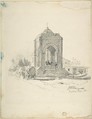 Wayside Temple Near Seville, John Bagnold Burgess  British, Graphite