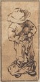 Young Boy Disrobing, Anonymous, Dutch, 17th century  Dutch, Pen and brown ink.