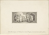 The Marriage of Telephus and Auge prevented, Edward Francis Burney  British, Pen and brown ink, brush and gray wash
