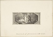 Fortitude of Harmonia, Edward Francis Burney  British, Pen and brown ink, brush and gray wash