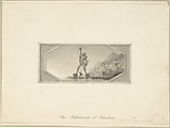 The Colossus of Rhodes, Edward Francis Burney  British, Pen and brown ink, brush and gray wash