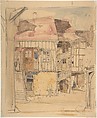 Courtyard, Blois, Sir David Young Cameron  British, Scottish, Watercolor over graphite