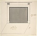 Design for a Chimneypiece, Sir William Chambers  British, born Sweden, Pen and brown ink, brush and gray wash