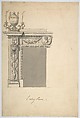 Design for a Chimneypiece in the Eating-room, Danson Park, Kent, Sir William Chambers  British, born Sweden, Pen and brown ink, brush and wash