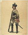 Prussian Military Costume: Kurassier Regiment No. 12 von Dallwig 1786, Walter von Looz-Corswarem  German, Pen and ink, brush and watercolor on thin wove paper