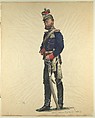 Prussian Military Costume: Garde Ulanen Regiment No. 2 - 1870-71, Walter von Looz-Corswarem  German, Pen and ink, brush and watercolor on thin wove paper