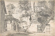 Study of Eleven Heads, Jacques de Gheyn II (Netherlandish, Antwerp 1565–1629 The Hague), Pen and three shades of brown ink with black chalk on laid paper; framing lines in brown ink and graphite